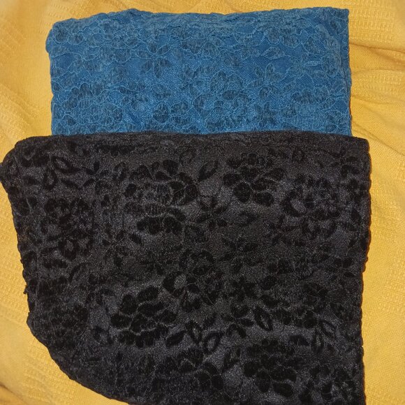 (2) XL Teddi Rose Lace Short Sleeve Shirts - Picture 1 of 8